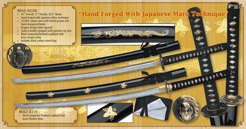 Hand Forged Katana With Japanese Maru Technique