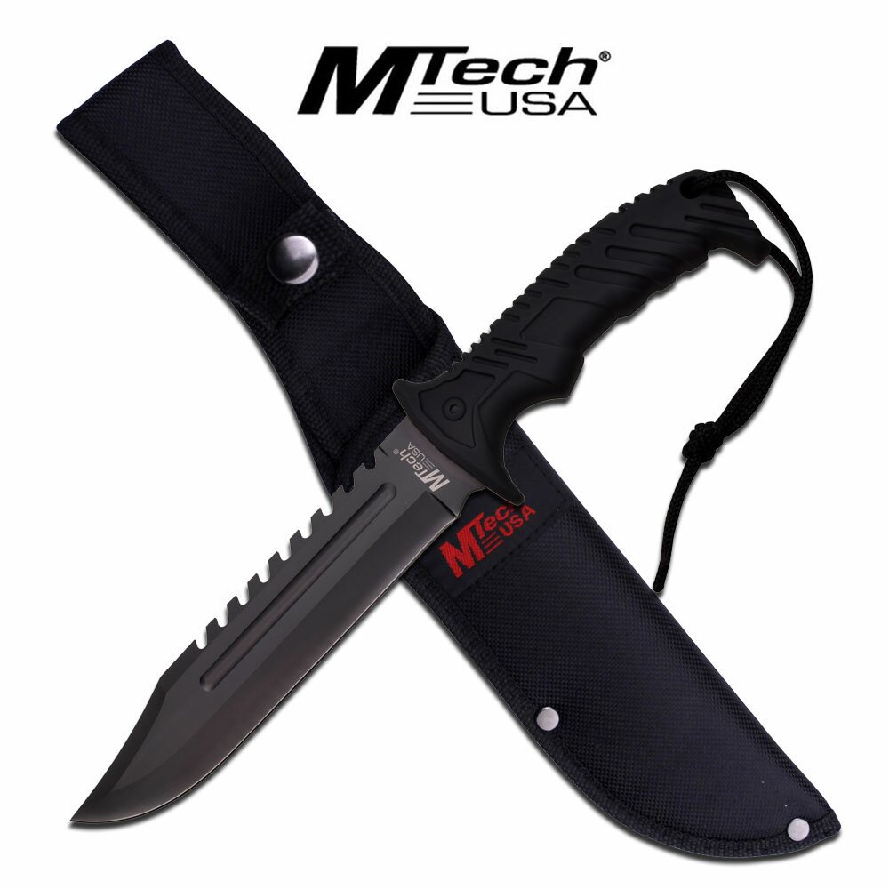 Nóż MTech Fixed Army Black