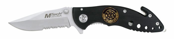 Nóż składany M-Tech SWAT Rescue Knife Black